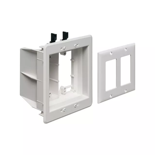 *OPEN BOX* Arlington™ TVBU505 2-Gang Recessed Power & Low-Voltage TV Box (White)