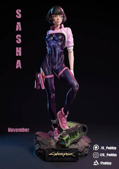 SASHA FIGURE 1/6 Scale Resin Model Kit (Cyberpunk Edgerunners) $60.00 ...