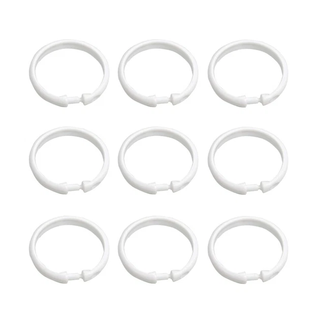 24 pz Tenda Doccia Decorativa Anelli Appendiabiti Accessori