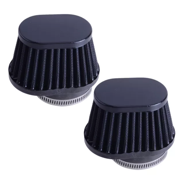 2Pc 60mm Air Filter Pod Cleaner Fit For Motorcycle Bike ATV Scooter Universal