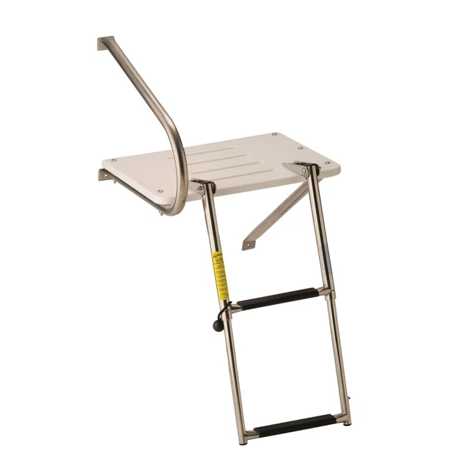 Garelick Manufacturing 19537 Transom Platform with Telescoping Ladder