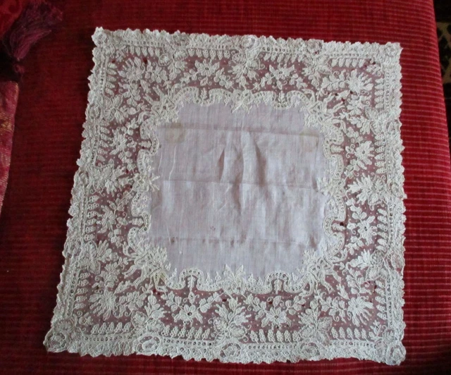 Ancien Col Et Poignets En Dentelle De Soie – Années 50, Jamais Portés