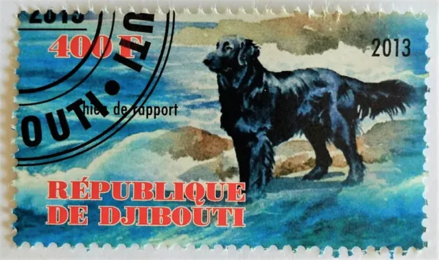 135.DJIBOUTI 2013 (400F) Gebraucht Briefmarke Haustier Tieren,Hunde (Thiere De