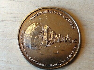 medaille souvenir MDP monnaie de Paris Carnac Alignements 2004B