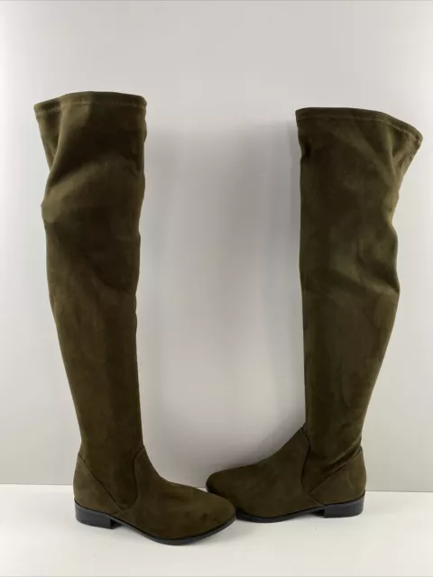 Aldo olive green boots sale
