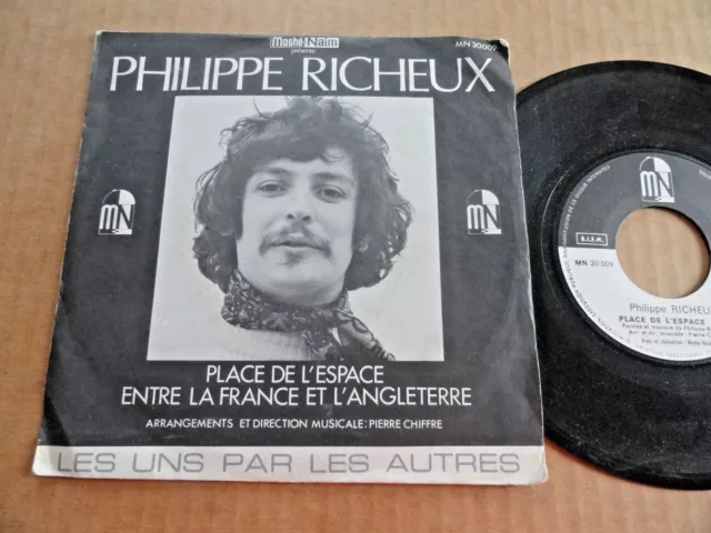 45T De Philippe Richeux  " Entre La France Et L'angleterre "