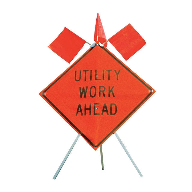 EASTERN METAL SIGNS AND SAFETY 669-E-352 Sign Stand,Steel,15 in Maximum Mast H