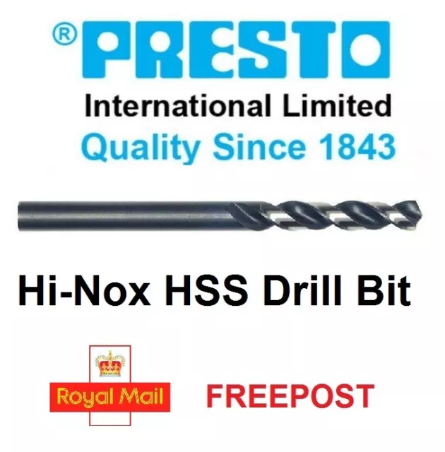 PRESTO 8,5 mm HSS HI-NOX BOHRERBIT FÜR EDELSTAHL - OUTPERFORMS KOBALT