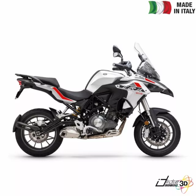 Set Di Adesivi Carena Grafica Rosso Per Benelli Trk 502 2017-2019