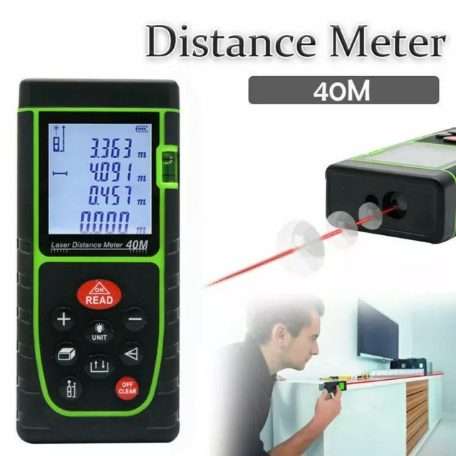 Laser Point Mesure numérique Portable Mesure Diastimètre Compteur de distance