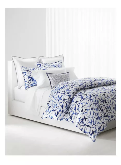 New Ralph Lauren Alix Blue White Floral King Comforter & Shams Set 3pc