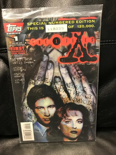 Topps Comics X-Files #1 #2 #3 Special Numbered Edition - Sealed