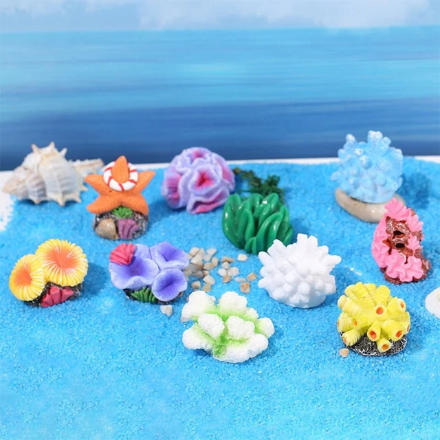 Multicolor Artificial Coral Micro Landscape Resin Reef Rock