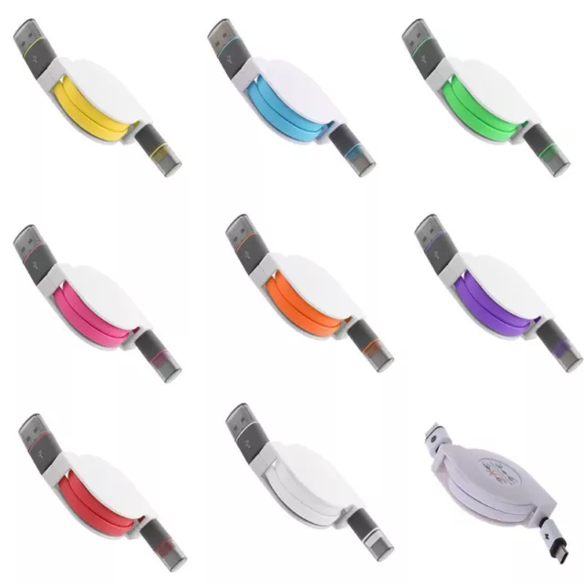 Retractable Type C Data + Sync Charger USB 3.1 Charging Cable for Oneplus2 1pc