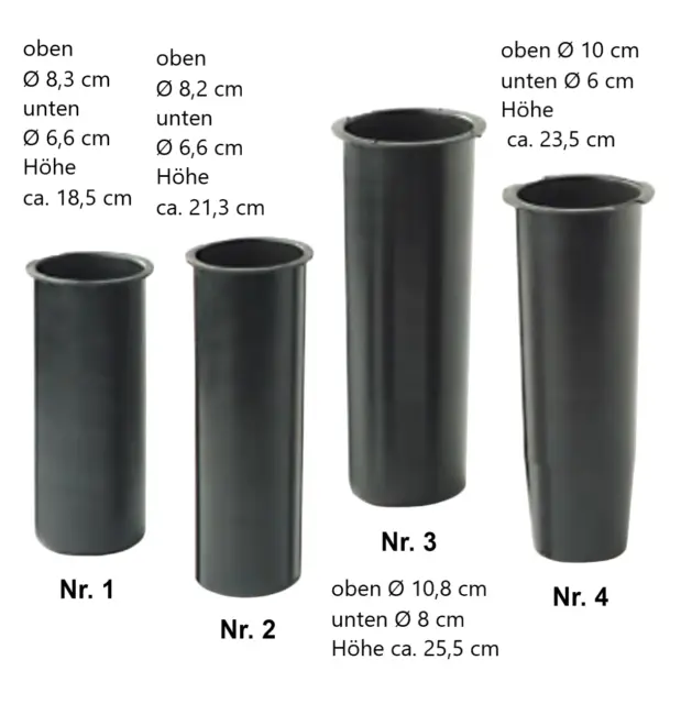 Kunststoff Vaseneinsatz für Grabvasen