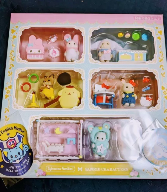 Sylvanian Families x Sanrio Characters Baby and Friendly Furniture Set