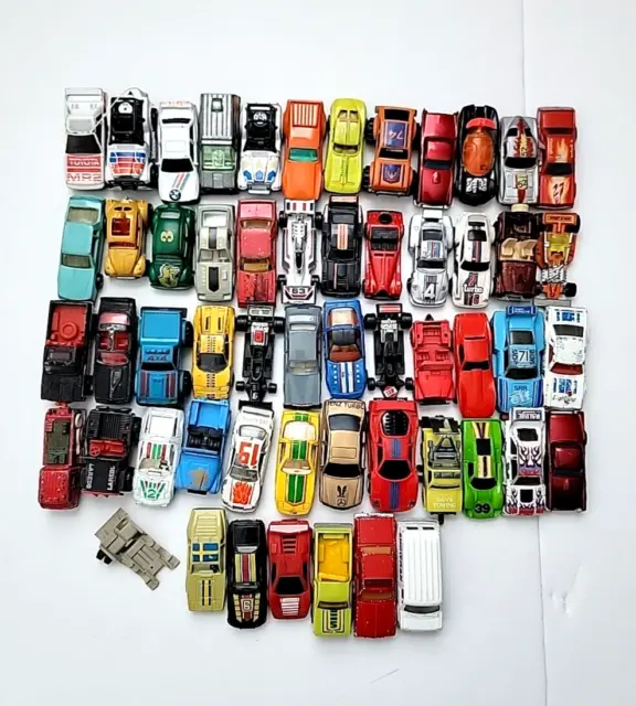 1970s-1980s Vintage Hotwheels Mixed Loose lot of over 40 Cars Vehicles Racing