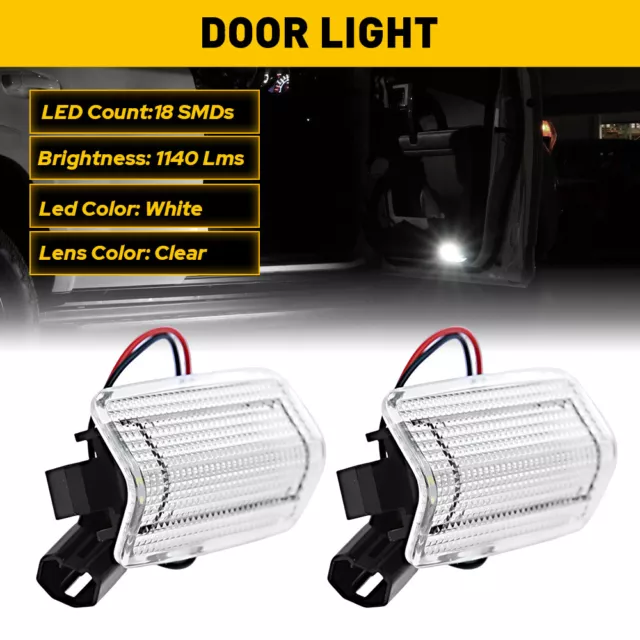 2X Car 18-LED Door Courtesy Light For Toyota Camry Tundra Lexus GS Is250 Rx350