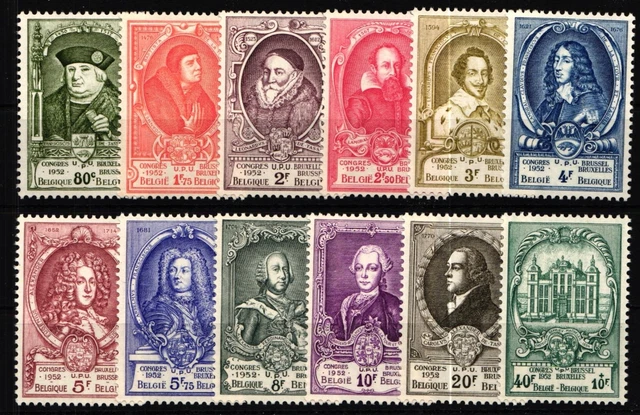 Belgien Nr. 929-940 postfrisch ** MNH, selten und TOP! UPU #ZI985