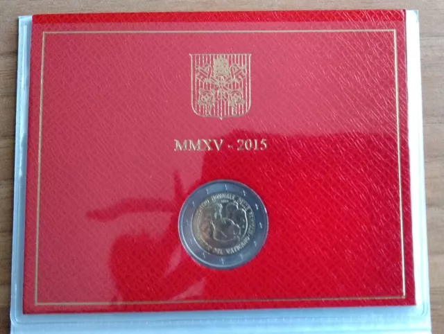 2 Euro Bu Vaticano Vatican Vatikan 2015 - Viii Incontro Mondiale Delle Famiglie