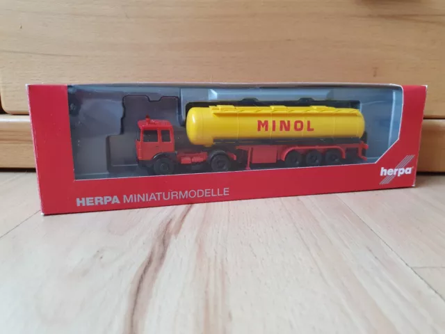 Minol Heizöl - seltener Roman Diesel TLZ Modell Lkw m. Logo (Herpa)