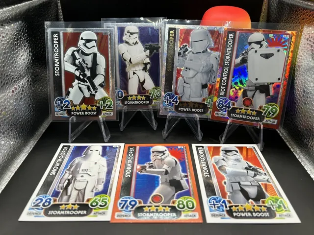 Stormtrooper Holo Bundle 190 170 Star Wars Force Attax Trading Card  Game Topps