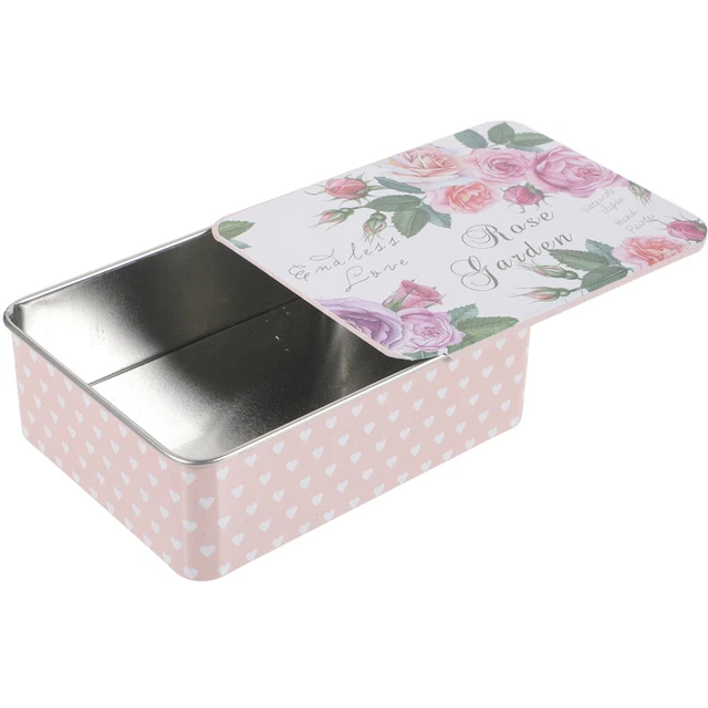2x Tapas Deslizantes Retro Caja Organizadora Pequeña