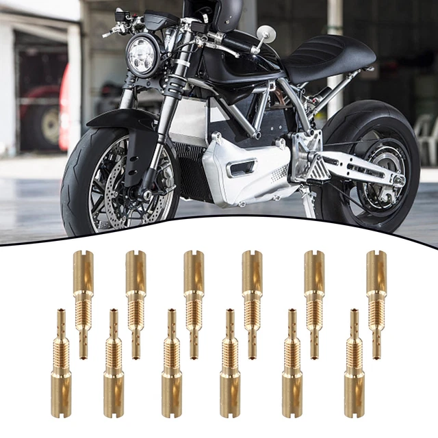 Kit Gicleur, Lot de 20 Buses de Carburateur avec 10 Jets Principaux de Carburateur et 10 Buses Pilotes à Fonctionnement Lent, Jets Principaux de Carburateur de Moto Convient pour