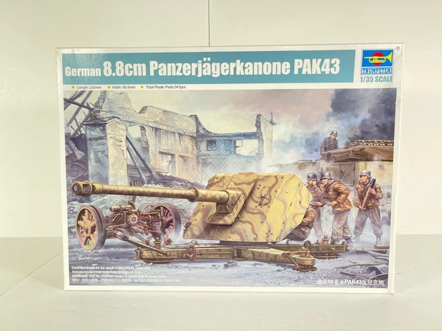 Trumpiter TRUMPETER 02308 1:35 Scale German 8.8cm Panzerjägerkanone PAK43 Model ...