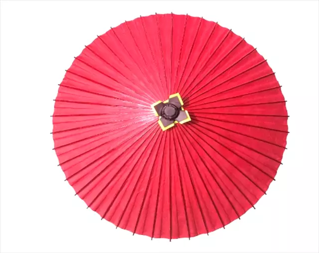 Japanese Traditional WAGASA Paper Umbrella 78cm Bamboo Red Kasa Kimono Cosplay