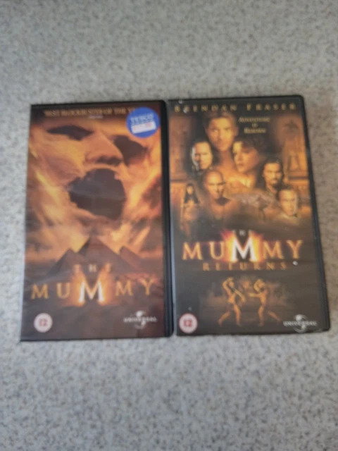 THE MUMMY AND RETURNS SEQUEL 2 FILM bundle VHS PAL UK Video brendan ...