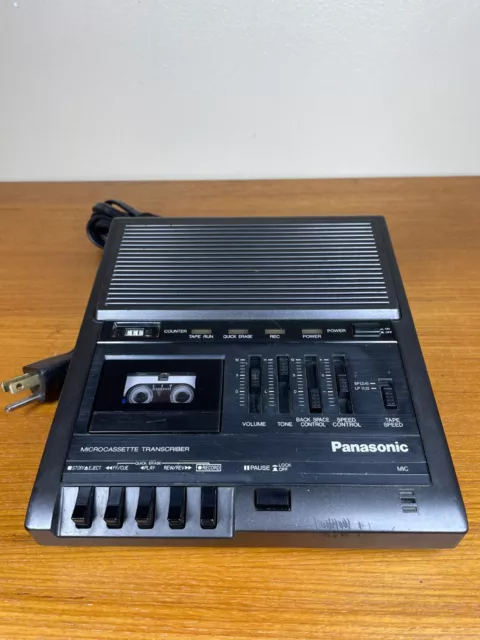 Vintage Panasonic RR-930 Micro Cassette Transcriber TESTED