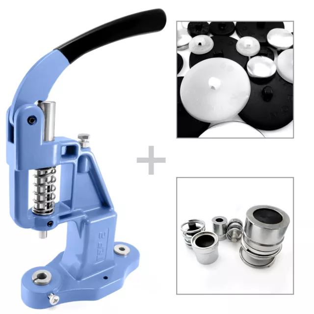 Profesional Fabricación de Botones + 2 Troqueles + 100 Blancos Juego Cubierta Máquina S026
