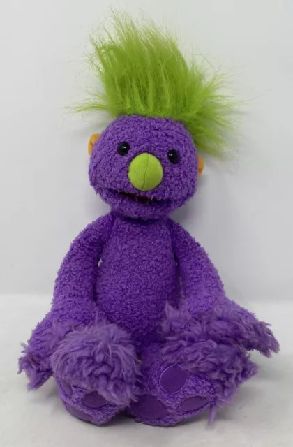 The Hoobs Jim Henson Company Tomy Iver juguete suave púrpura peluche 2001 Cbeebies (L6)