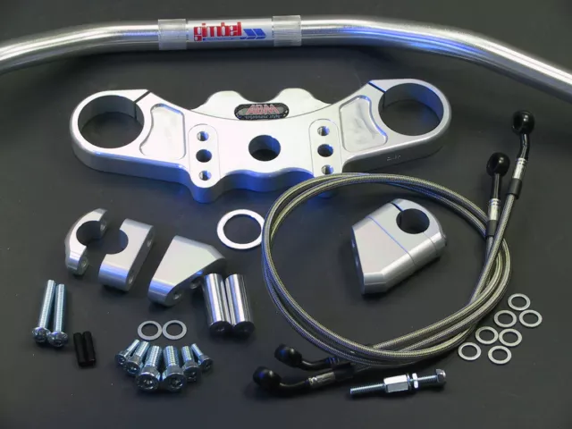 Kit de manillar ABM Superbike Kawasaki ZX-9 R (ZX900E) | 02-ff | plata