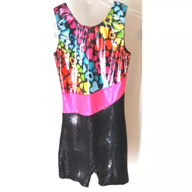 NWT Girl's Fashion One-piece Colorful Dance, Gymnastics Leotard  Size 14/16