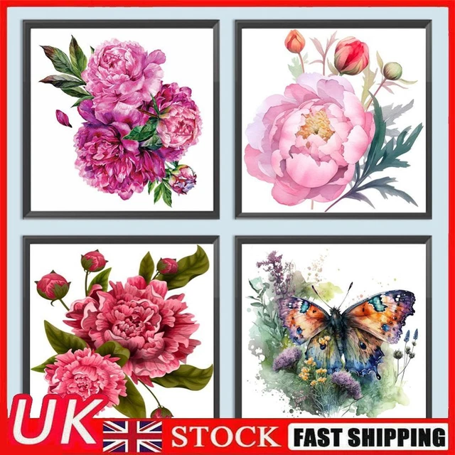 5D DIY Full Round Drill Diamond Painting Flower Kit Home Decoration Art Craft