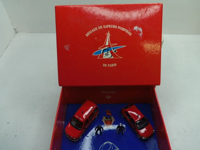 Coffret Norev 1/43 - Renault Clio Et Kangoo - Pompiers De Paris - Occasion