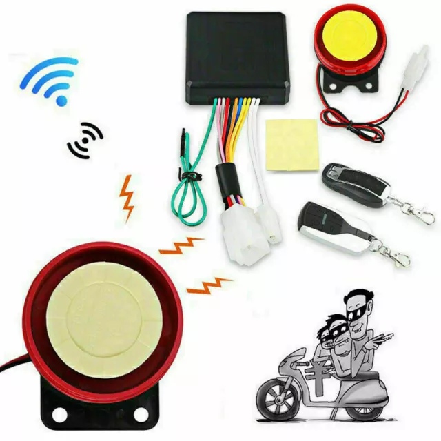 Anti-theft Security Alarm System Remote Control Engine Start Scooter TG F1