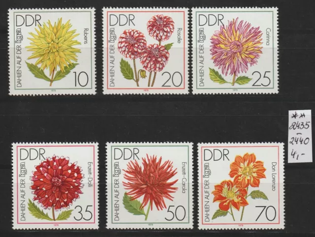 DDR IGA Erfurt 1979, Satz Mi.-Nr. 2435 -2440, postfrisch