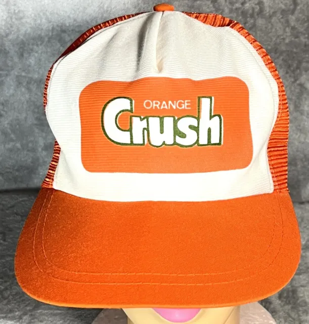 Vintage Orange Crush Soda Hat Trucker Cap Mesh Snapback Advertising