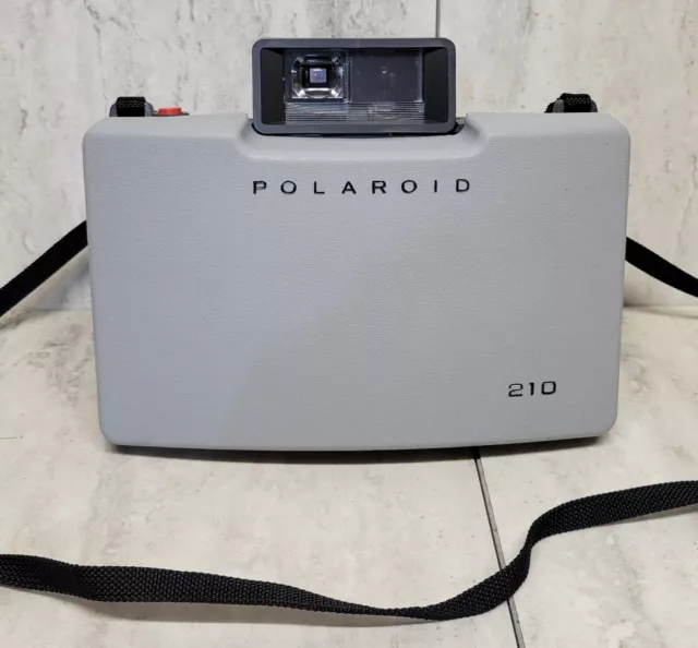 Cámara terrestre Polaroid automática 210 vintage completa con manuales limpiar ver fotos