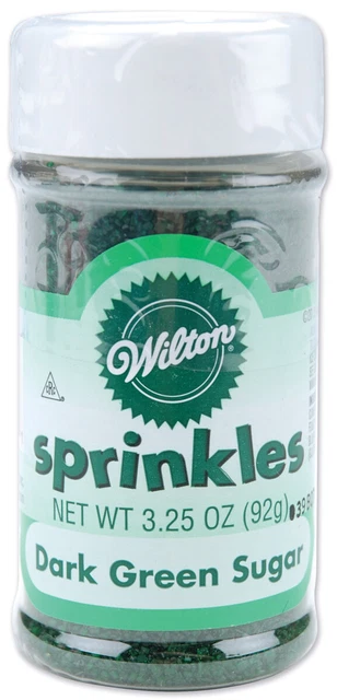 Sprinkles di zucchero 3,25 once - verde scuro -W710-7-64