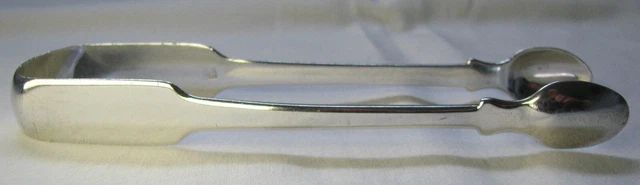 Rare York Georgian silver sugar tongs - Hampston, Prince & Cattles - c1800