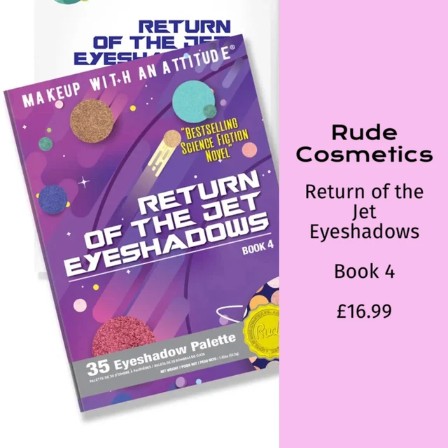 RUDE Return Of The Jet Eyeshadows 35 Eyeshadow Palette - Book 4 by Avera Group main image 1