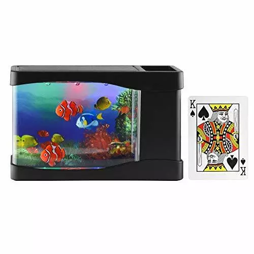 Artificial Mini Aquarium Fish Tank with 3 Fake Fish - by Playlearn 2