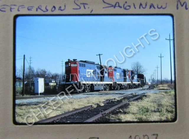 Original '87 Kodachrome Slide CMGN GT GTW leased 4901 GP38 Train  #701    38T22