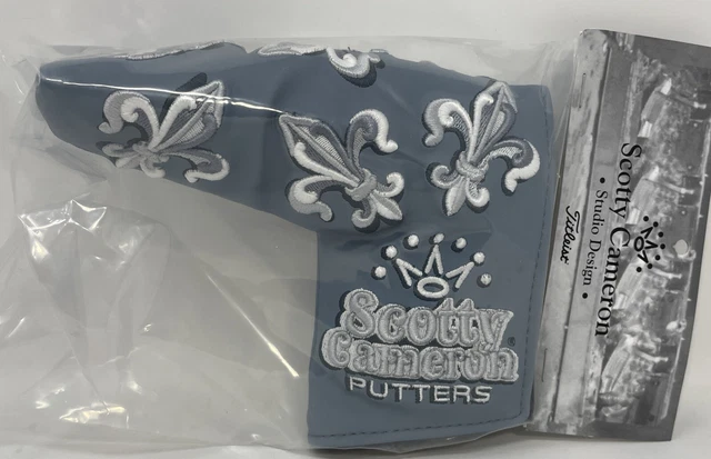 2024 SCOTTY CAMERON Mardi Gras “White Lily” Putter Headcover In Hand