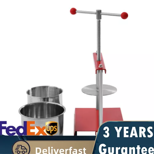 Fruit Wine Cider Press Apple Grape Crusher Juice Maker Juicer Stainless Steel