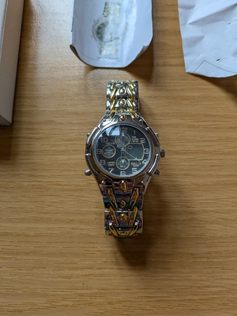 NAVOX HERREN ARMBANDUHR Chronograph Sehr guter Zustand